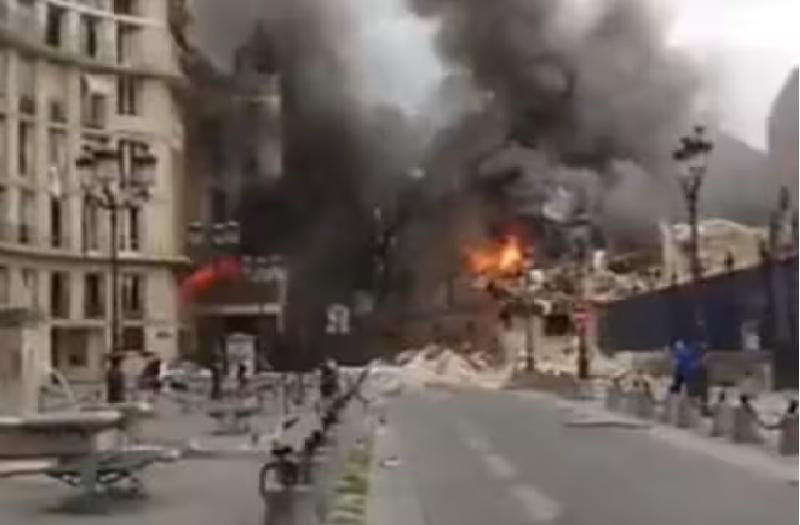 पेरिस की बिल्डिंग में लगी आग,16 झुलसे